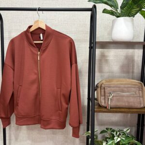 Bomber teja (tejido chándal)