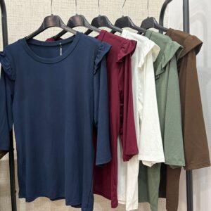 Camiseta algodón volante