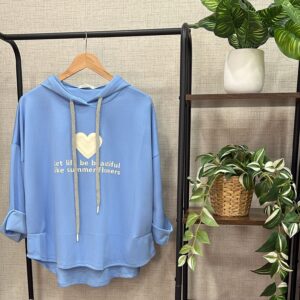 Sudadera Beautiful azul