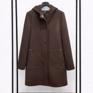 Abrigo de neopreno marrón