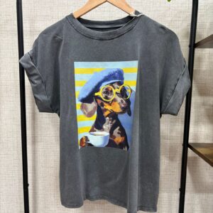Camiseta Dog gris