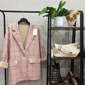 Blazer antelina rosa