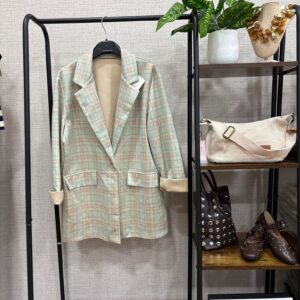 Blazer antelina verde