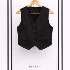 Chaleco antelina negro