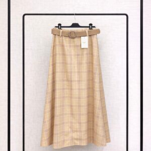 Falda antelina amarilla