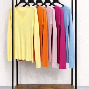 Camiseta canalé pico ondulado