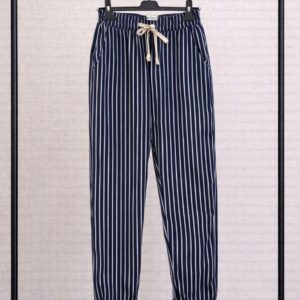 Pantalón rayas marino/beige