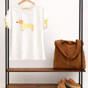 Camiseta volante amarillo