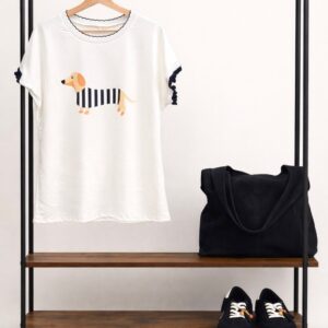 Camiseta volante negro