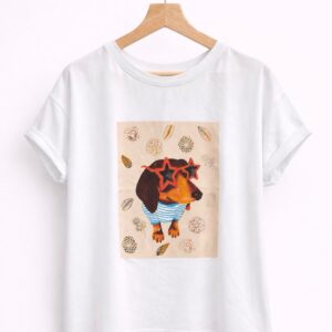 Camiseta perro con gafas