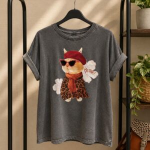 Camiseta Kitty gris