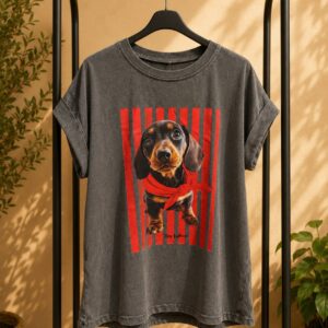 Camiseta Teckel en rojo