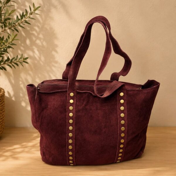 Bolso University serraje burdeos