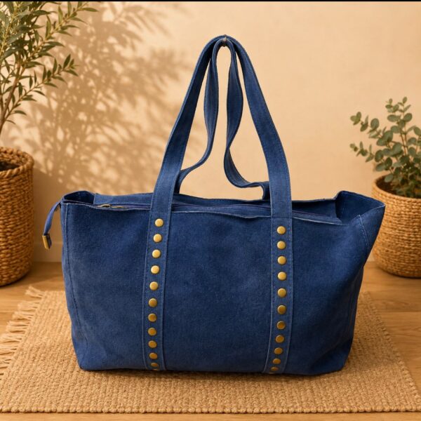 Bolso University serraje azul klein