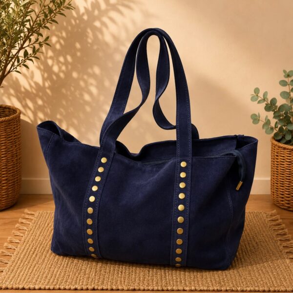 Bolso University serraje azul marino