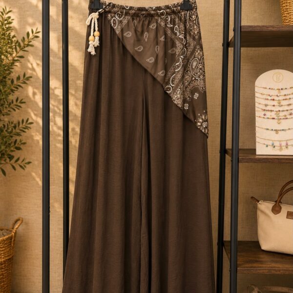 Pantalón Lorea marrón chocolate