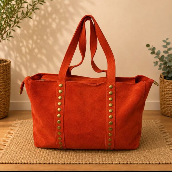 Bolso University serraje rojo
