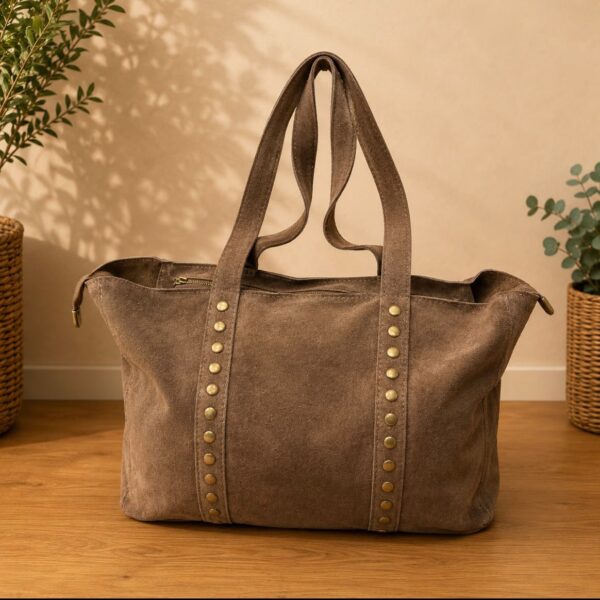 Bolso University serraje taupe