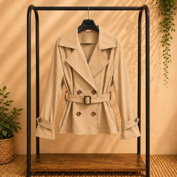 Gabardina Noelia beige tostado