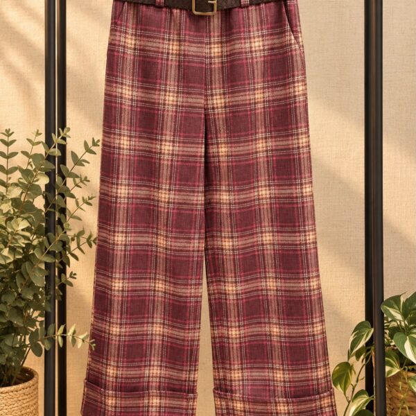 Pantalón Escocia berenjena
