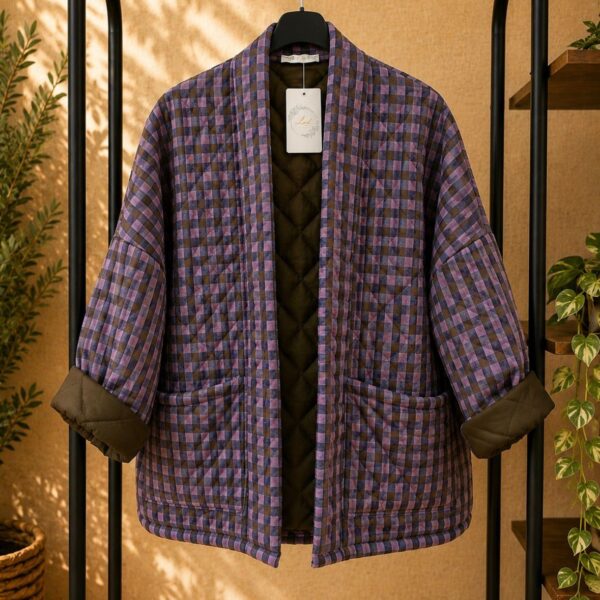 Chaqueta Moly morado/marrón