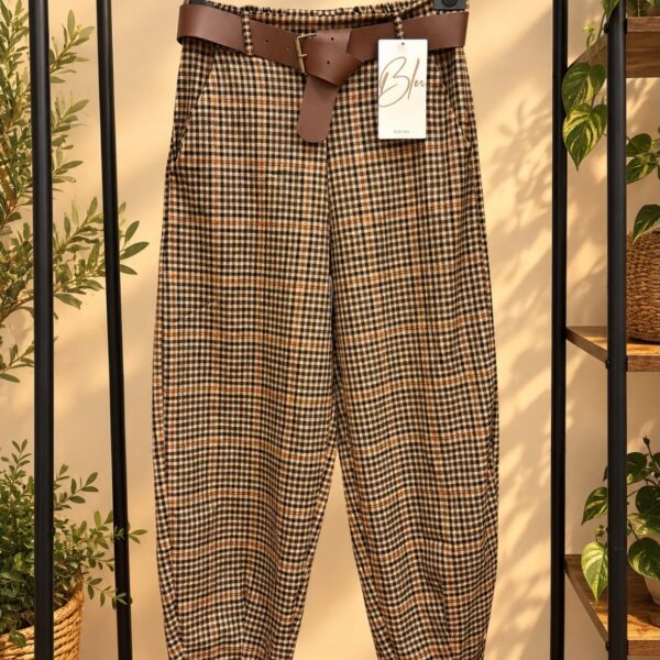 Pantalón Vega marrón/camel