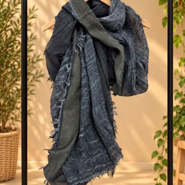 Pashmina negra/gris